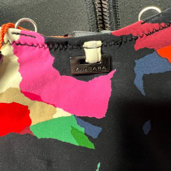 Zingara One Piece Swimsuit Size 4 Halter Multicolor Abstract NWT - Picture 8 of 10